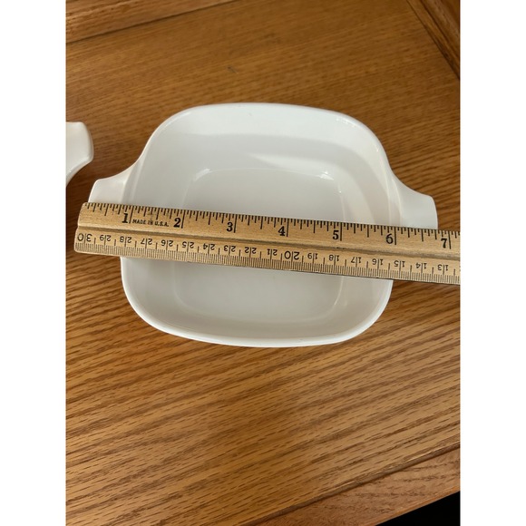 Vintage Corning Ware Blue Bird Floral Petite French Ovenware Baking Dish Set of2 - Picture 3 of 3